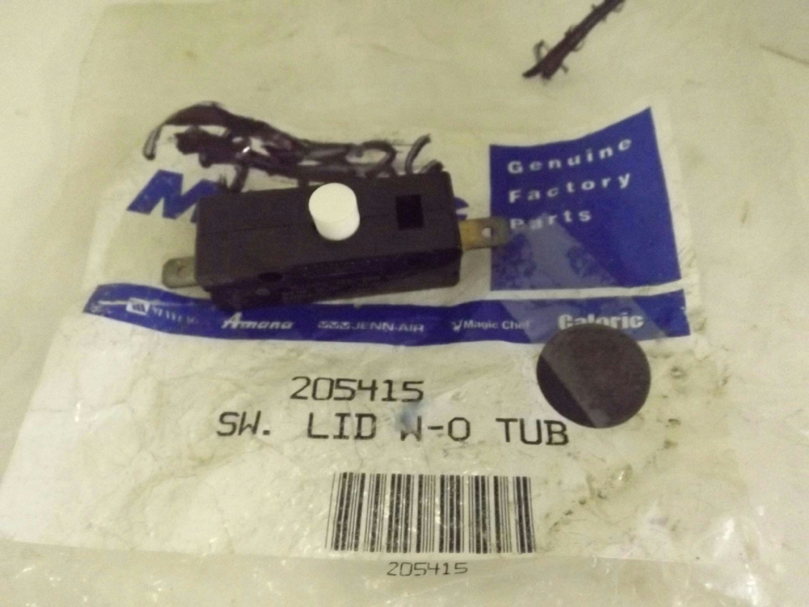 MAYTAG WHIRLPOOL WASHER 205415 LID SWITCH NEW MAYTAG WHIRLPOOL WASHER 205415 LID SWITCH NEW